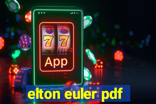 elton euler pdf